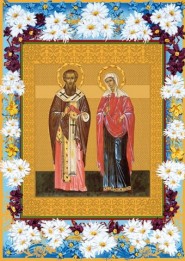 Икона. Образы Святых Петр и Феврония Муромские