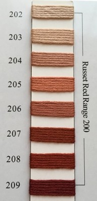 Needlepoint  203.  - - Russet Red