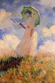 Woman with a Parasol (also known as Study of a Figure Outdoors (Facing Left)),1886