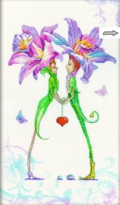 Пара любящих сердец. Коллекция Бал орхидей