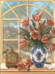 Тюльпаны на окне. Janet Kruskamp