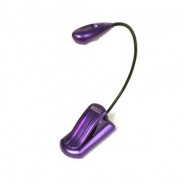Фиолетовая мини-лампа с одним светодиодом и клипсой
